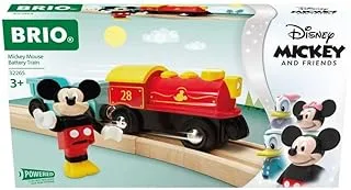 Brio 32265 Disney Mickey And Friends: Mickey Mouse Battery Train | Wooden Toy Train Set For Kids Age 3 And Up - Amazon Exclusive (63226500)