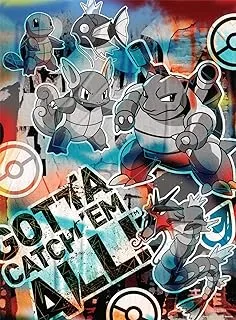 Buffalo Games - Pokémon - Pokemon Squirtle Evolution Graffiti - 1000 Piece Jigsaw Puzzle for Adults Challenging Puzzle Perfect for Game Nights