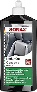 SONAX Leather Care (500 ml) - Gently cleans and maintains all types of smooth leather. Water-repellent. Restores colors. | Item-No. 02912000-810