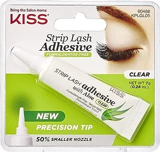 Kiss Strip Eye Lash Adhesive With Aloe Kplgl05C, Clear, 7 Gm