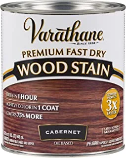 Rust-OlEUm 262016 Varathane Fast Dry Dry Stain Quart Quart، Cabernet