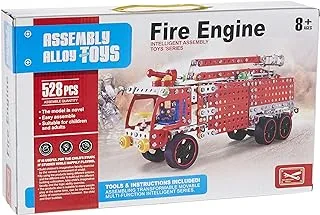 Assembly Alloy Toys Fire Engine 528Pcs