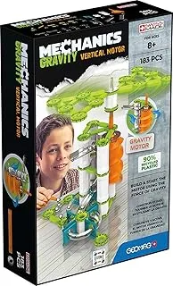 Geomag - Mechanics Gravity Vertical Motor - Educational And Creative Game For Children - Magnetic Building Blocks, Vertical Motors With Magnetic Blocks, Recycled Plastic - Set Of 183 Pieces