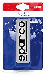 Sparco Stickers - Silver/Black [SPC4203]