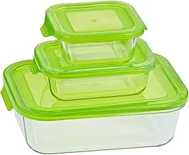 Taliona Boro Rectangular Food Container Set - Green