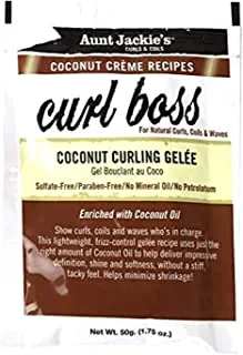 Aunt Jackies Aunt Jackieâ€™S Curls & Coils Coconut Creme Recipes Curl Boss, Curling Gelee, 1.75Oz (50G)