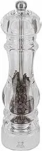 Peugeot Nancy Pepper Mill 22cm. Acrylic Body. Stainless Steel grinding mechanism with lifetime warranty. Made in France.