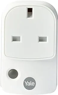 Yale Ac-Ps Sync Smart Home Alarm Accessory Smart Plug, White, Works With Yale Alarms, For Appliance Integration