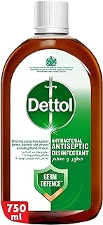 Dettol Antiseptic Antibacterial Disinfectant Liquid for Effective Germ Protection & Personal Hygiene, Used in Floor Cleaning, Bathing and Laundry, 750ml (Packaging may vary)