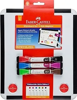 Faber-Castell Magnetic Whiteboard with 3 Twin Tip Markers