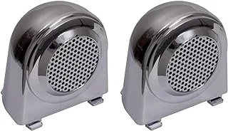 Rugged Ridge 11156.11 Tweeter Speaker Enclosures, Chrome; 07-10 Jeep Wrangler Jk