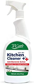 V Care Kitchen Cleaner Trigger Spray, 750Ml, Powerful Anti Bacterial, Safe Solution For Sparkling Clean Surfaces In Your Kitchen