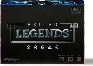 Exiled Legends Base Game - From The Creators Of Unstable Unicorns - A Strategic Card Game For Teens And Adults