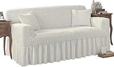 Two seat sofa cover, creamy white, SSZ082