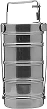 Raj Bombay Stainless Steel Tiffin 11.5 Cm Width , 4 Tier ,BT0010, Containers , Lunch Box , Tiffin , 4 Layer