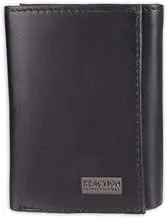 Kenneth Cole REACTION Men's Wallet - RFID Genuine Leather Slim Trifold with ID Window and Card Slots