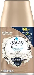 Glade Automatic Spray Refill Sheer Vanilla Embrace Air Freshener, For Up To 60 Days Of Automatic Freshness, 269ml