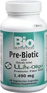 Bio Nutrition Pre-Biotic With Llife-Oligo 1400 Mg., 60 Vegetarian Capsules