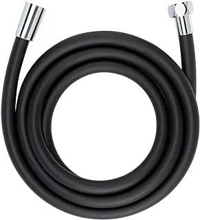 WENKO Shower Hose, Plastic, Universal Applications, Suitable for All Standard Shower Heads, 175cm, Black