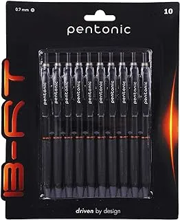 Pentonic Linc B-RT Ball Point Pen (0.7mm, Black Ink), Pack of 10