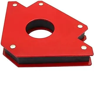 Showay Arrow Shape Heavy Duty Steel Magnetic Welding Setup Holder Multiple Angles With A Grip Hole,Red,(Holds Up To 75 Lbs.),55202