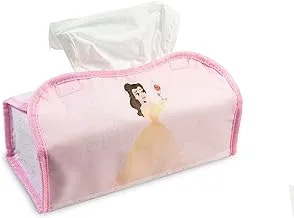 Disney Princess Tissue Box Cover Holder Modern Decorative Tissues Dispenser Case For Bathroom, Desk, Bedroom, Or Car Multicolor (Official Disney Product)