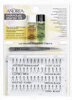 Andrea Permalash Individual Eyelashes Starter Kit, Multi Color