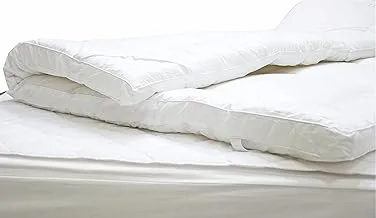 Maestro Super Soft 100% Microfiber Plain Mattress Topper 1Pc White 90 X 190 cm, Small