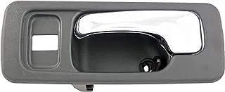 Dorman 92429 Front Driver Side Interior Door Handle For Select Honda Models, Black And Chrome