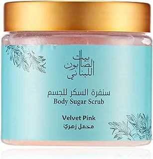 Bayt Al Saboun Al Loubnani Velvet Pink Body Sugar Scrub, 500G