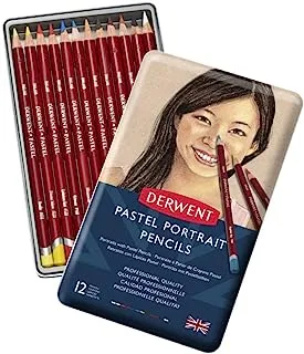 Derwent Pastel Pencil Skin Tones Tin Set, 12-Colors