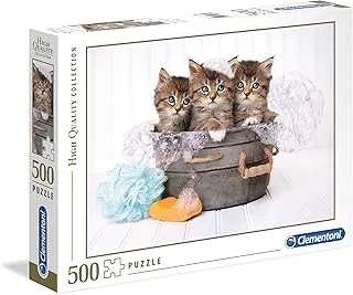 Clementoni Puzzle Kittens & Soap 500 Pieces, Multicolor, 35065