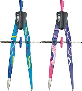 Maped Precision Compass Bow Fancy 3-Piece Set, Assorted