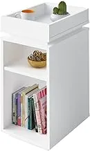 Artely MDF/MDP Olivia End Table, White, H61.5 x W40 x D30 cm