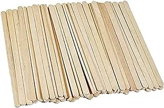 Party Time 5 Inches Long Beverage Coffee Tea Stir Sticks Stirrers 100pcs. Count Natural Wooden Collection Stirrer For Hot Drinks