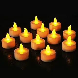 KASTWAVE Rosymoment Led Candles Light 12Pcs Battery-Powered, Flameless Romantic Party Tea Light, Rosymoment, Multi-Colour, A245-10