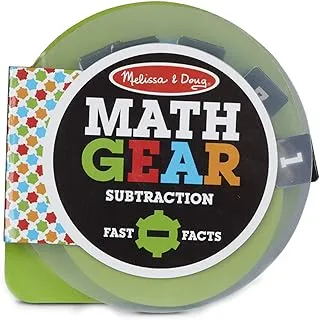 Melissa & Doug Math Gear Subtraction Fast Plus Facts Interactive Board Book