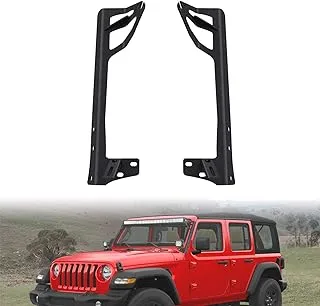 Nilight Windshield Frame Mounting Bracket For 52” Led Light Bar And Pod On Wrangler Jk 2007-2017, 2 Years Warranty