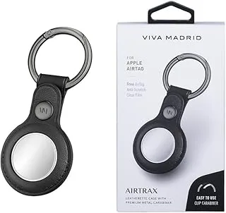 Viva Madrid Airtrax Leather Case for AirTag - Black