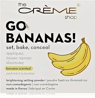 The Crème Shop Banana Baking Face Powder. Translucent Loose Setting Powder, Matte Finish. -Go Bananas!