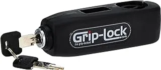 Grip-Lock Glblack Black Motorcycle And Scooter Handlebar Security Lock