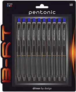 Pentonic Linc B-RT Ball Point Pen (0.7mm, Blue Ink), Pack of 10