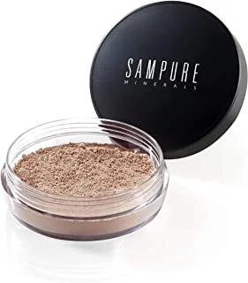 SAMPURE MINERALS SAMPURE Instant Glow Mineral Loose Foundation Halal Powder, 4.5g - Warm Beige