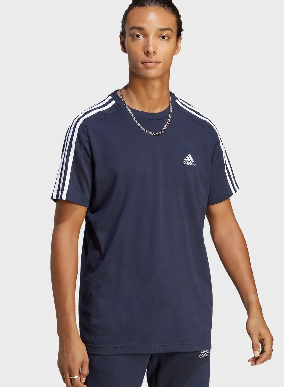 Adidas 3 Stripes Single Jersey T-shirt