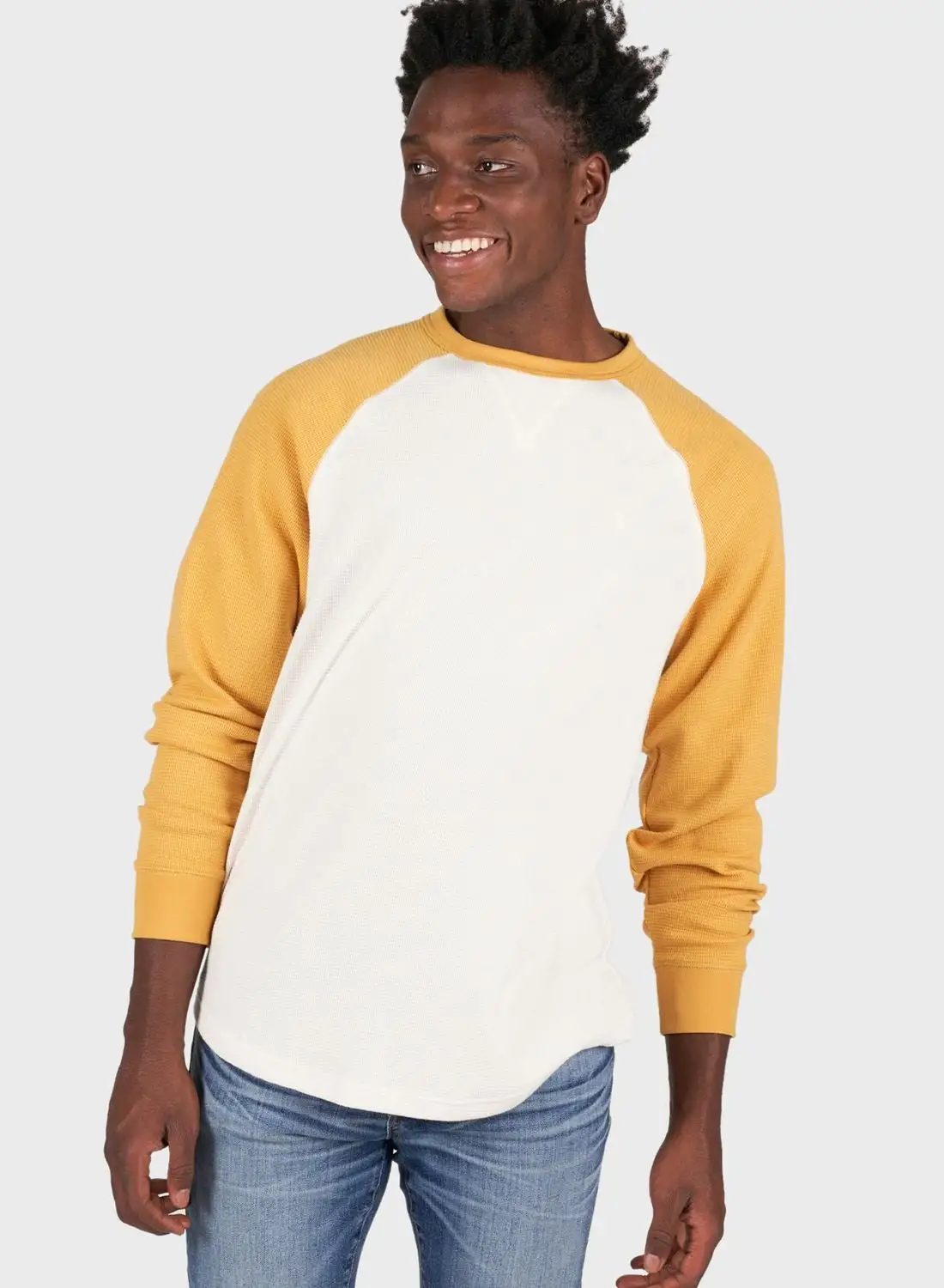 American Eagle Raglan Crew Neck T-Shirt