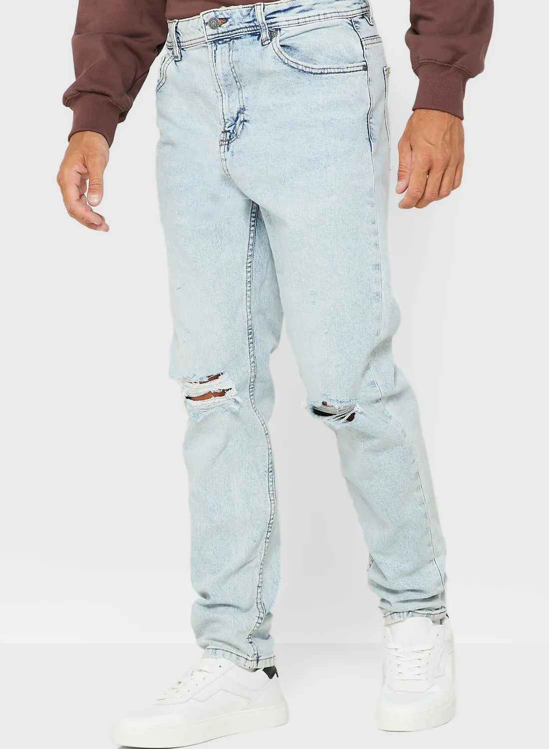 Cotton On Light Wash Relaxed Fit Jeans