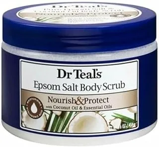 Dr Teal's EPSOM SALT BODY SCRUB COCONUT OIL 454G