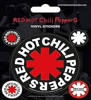 Pyramid International Red Hot Chili Peppers Vinyl Stickers, Paper, Multi-Colour, 10 x 12.5 x 1.3 cm