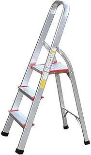 Power Industrial Home Ladders Domestic Folding Aluminum Stepladder Household Combination Multi-Function Indoor Outdoor (3 Steps)