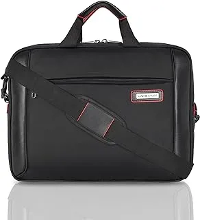 Lavie Sport 1.5 Compartment Business Pro Unisex Laptop Briefcase Bag (Black), Black, Black, Business Pro Briefcase